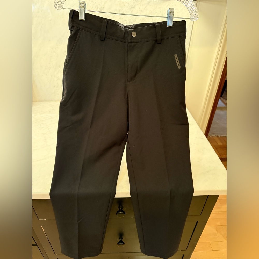 Like New Nike Golf Boys Black Long Dri-Fit Pants Size Medium Retails $68 - Picture 2 of 8